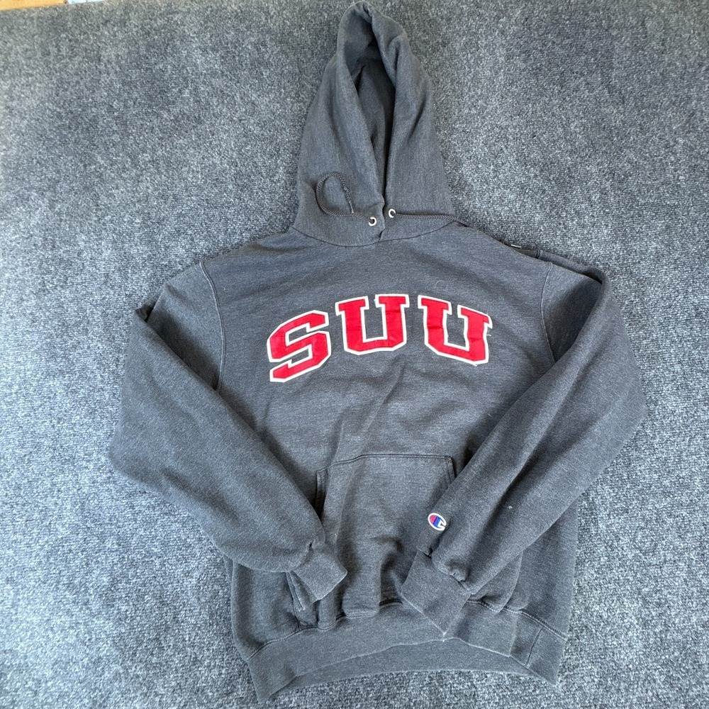 Champion Southern Utah Thunderbirds NCAA Hoodie Mens Medium Heather Gray Logo